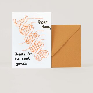 Dear Mum, thanks for the cool genes
